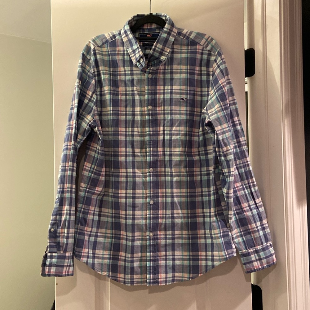 Vineyard vines , slim fit whale shirt, never worn, medium